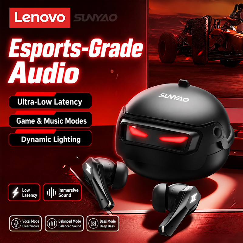 Bluetooth Headset On Ear - Auriculares inalámbricos para juegos Lenovo GT101,