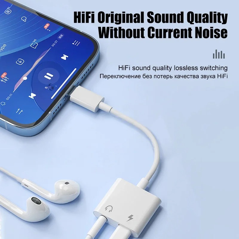 Adaptador de audio para iPhone - Earphone Splitter Jack reseña y precio